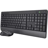 Trust Trezo Comfort Eco Funk Tastatur RF Wireless Schwarz