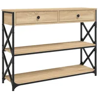 VidaXL Konsolentisch Sonoma-Eiche 100x28x75 cm Holzwerkstoff
