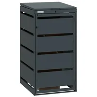 Mbox24 Mülltonnenbox Classic, Metall, für 1 Mülltonne bis 120