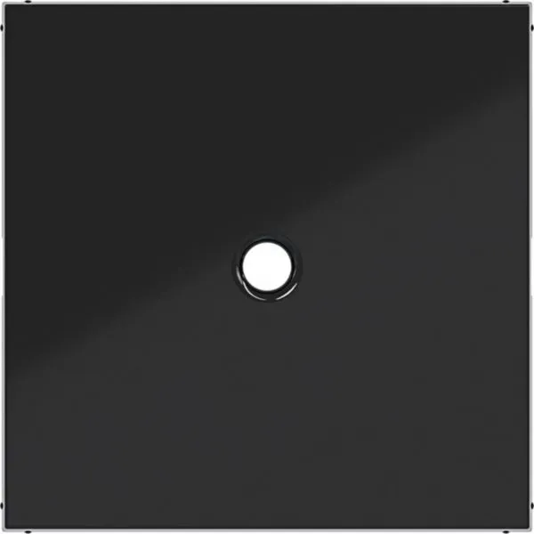 Hager WAF1048BG Zentralstück für Zugschalter/-taster, A.x/C.x, nachtschwarz glänzend