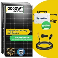 2000W Photovoltaik Balkonkraftwerk und HMS-1600 Wechselrichter