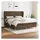 vidaXL Boxspringbett mit Matratze Dunkelbraun 180x200 cm Stoff