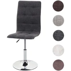 Esszimmerstuhl HWC-C41, Stuhl Küchenstuhl, höhenverstellbar drehbar, Stoff/Textil MVG-zertifiziert ~