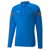 Puma Men's TEAMFINAL Sweatshirt, Blau/Silber, 3XL