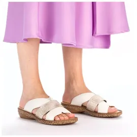 Rieker Pantolette Sandale weiß 42 EU