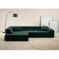 INOSIGN Ecksofa »Ancona incl. Kopfteilverstellung, Zierkissen Breite 319cm, L-Form«, wahlweise motorische Sitztiefenverstellung, auch in Cord + Easy Care