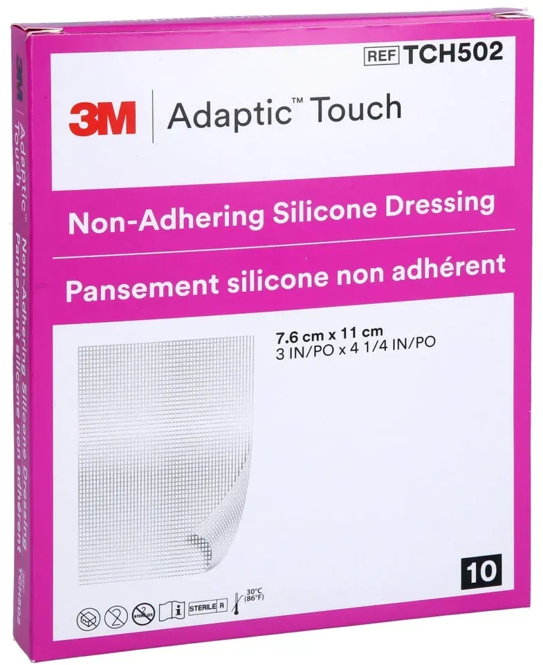 Adaptic Touch 7,6x11 cm nichthaft.Sil.Wu 10 St