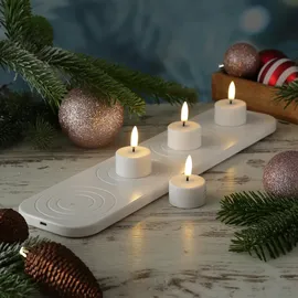 uYuni LED Mini Teelichter 4 St. weiß