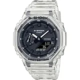 Chronograph CASIO G-SHOCK, transparent (transparent, schwarz), Armbanduhren, Herren, Chronograph, Quarzuhr, Armbanduhr,Herrenuhr,digital,bis 20bar wasserd.Resinarmband