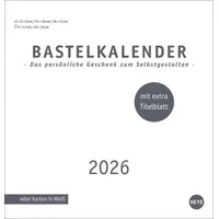 Heye Premium-Bastelkalender weiß mittel 2026 | Kalender | Spiralbindung