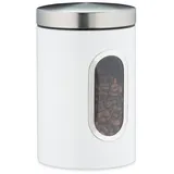 Relaxdays Vorratsdose rund weiß 17,0 cm 1,4 l