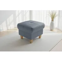 sit&more Polsterhocker Pamela, Leder, B: 58 cm (1 St), mit praktischen Stauraum, hochwertige Qualität, verschiedene Farben blau