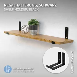 ML-Design 4er Set Regalhalter Regalwinkel Regalträger Regalbodenträger Regal-Konsole
