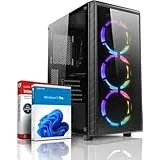 shinobee Gaming PC AMD Ryzen 7 5700G 16 Threads 4.60GHz • 32 GB 3200 MHz DDR4 • 1000GB SSD • AMD Radeon Graphics • Windows 11 • WLAN • Gamer PC Computer Gaming - 7814