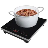 Rosenstein & Söhne Induktions-Kochplatte, 12 - 26 cm, Touch-Tasten, 2.000 W, bis 240 °C