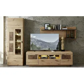 U N O Sports Livetastic Wandkombination Madera II ¦ holzfarben ¦ Maße (cm): B: 300 H: 201 T: 47.0