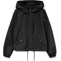 Vero Moda Boxy Fit Parka mit Kapuze Modell 'ZOA', Black, M