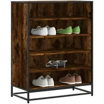 vidaXL Schuhschrank 75 x 97,5 x 38 cm braun / Räuchereiche