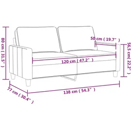 vidaXL vidaXL, Sofa + Bettsofa, Mylane (2-Sitzer)