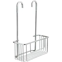 Tatay Duschkorb Aluminium | Feuchtigkeits- & Korrosionsbeständig | Belastbar bis 8kg | Einfache Montage Ohne Bohren | Duschkorb zum Aufhängen mit Effizienter Entwässerung | 28x12,8x38,5 cm – Aluminium