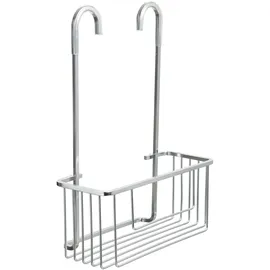 Tatay Duschkorb Aluminium | Feuchtigkeits- & Korrosionsbeständig | Belastbar bis 8kg | Einfache Montage Ohne Bohren | Duschkorb zum Aufhängen mit Effizienter Entwässerung | 28x12,8x38,5 cm – Aluminium