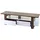 MCW MCW-B51 TV-Rack 150x45x45 cm Walnuss/Weiß Hochglanz Kunststoff