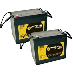 Ersatzakku für Sunrise Medical Groove M+ M Sport Rollstuhl 24V 2 x 12V 75Ah