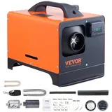 Tragbarer All-in-one-dieselheizer 12 V 5–8 Kw Diesel-lufterhitzer 0,16–0,52 L/h 8–36°C Einstellbare 15-20 M2 Lcd-steuerung Und Fernbedienung, 5-liter-tank Für Automatischen Betrieb Ohne Installation, I