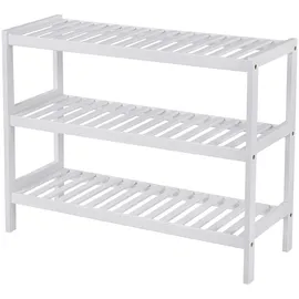 Songmics Schuhregal 70 x 55 x 26 cm offen / weiß