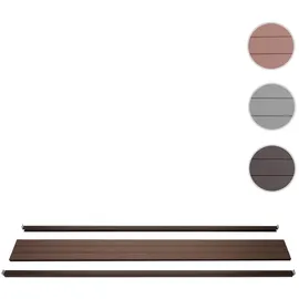 MCW Sichtschutz Savoie-A 180 x 15 cm braun inkl. WPC Pfosten