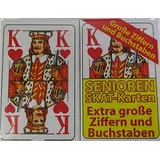 Senioren Skat 2er Spielkarten-Set 2x32 Blatt große Ziff