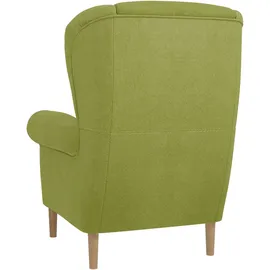 Home Affaire Ohrensessel HOME AFFAIRE "OSTIANO B/T/H: 80/82/98 cm, Sessel", grün, B:80cm H:98cm T:82cm, 92% Polyester, 8% Nylon, Sessel, Ohrensessel, Einzelstück, dicke geschwungene Armlehnen, uni und kariert