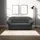 DOMO collection 3-Sitzer Couch Polyester Grau