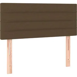 vidaXL Boxspringbett 100 x 200 cm Dunkelbraun