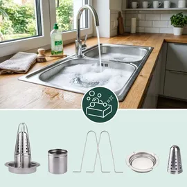 Relaxdays Hähnchenhalter 18 cm Edelstahl Silber