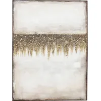 Kare DESIGN Wandbild 90 x 120 cm Abstract Fields 61661 Holz, Textil, Natur Bunt