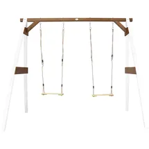 Axi Doppelschaukel 254 x 207 x 160 cm weiß braun