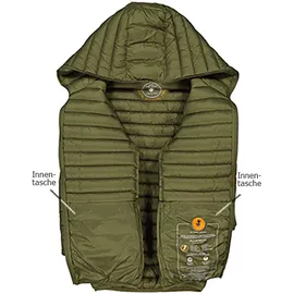 Save The Duck Herren Steppjacke grün unifarben, grün, NOS