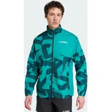 adidas Terrex Multi Printed Windjacke - Pure Teal / Aurora Ivy - M