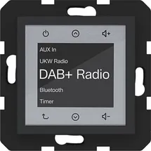 Hager Radio Touch nachtschwarz matt