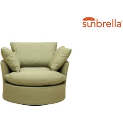 CLEMENTO Lori Loungesessel Sunbrella Drehbar Sunbrella - Flanelle