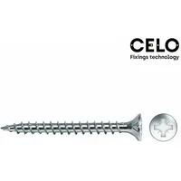 Celo Spanplattenschraube VELOX PZ 4,0x50, Vollgewinde, blau verzinkt