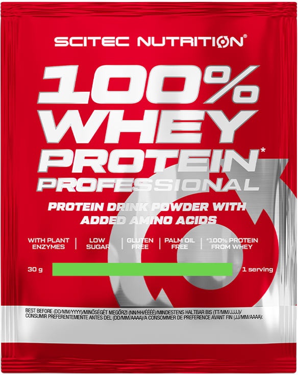 Scitec Nutrition 100% Whey Protein Professional (30 g, Zitronen-Käsekuchen)