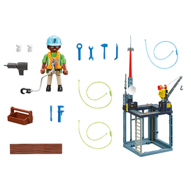 Playmobil City Action Starter Pack Baustelle mit Seilwinde 70816