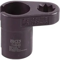 BGS Lambdasonden-Einsatz abgewinkelt Antrieb Innenachtkant 12,5 mm SW 22