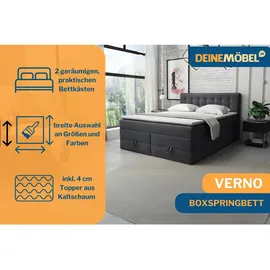 Deine Möbel 24 VERNO 200 x 200 cm H3 Beige/Grau/Schwarz/Silber