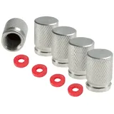 Carmotion Ventilkappen Aluminium SILBER 5er Pack