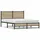vidaXL Metallbett 140 x 190 cm Sonoma-Eiche