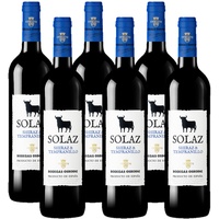 Osborne Solaz Shiraz & Tempranillo Trocken – Fruchtbetonter, harmonischer Rotwein aus der spanischen Wein-Region Tierra de Castilla mit 13,5% vol. (6 x 0,75l)