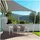 casa pura Atmungsaktives Sonnensegel dreieckig 500 x 500 x 700 cm Grau